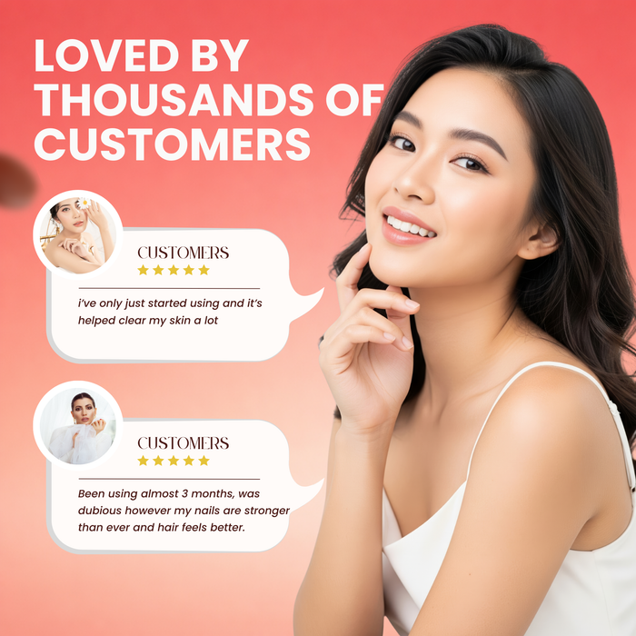 Hydrolysed Collagen High Strength 2,000mg for Hair, Skin & Nails + Vitamin C & Biotin