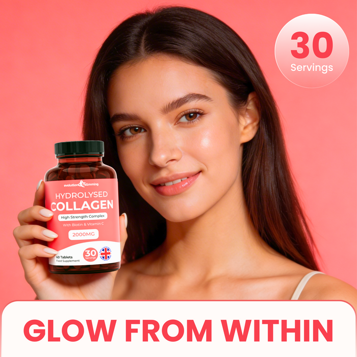 Hydrolysed Collagen High Strength 2,000mg for Hair, Skin & Nails + Vitamin C & Biotin