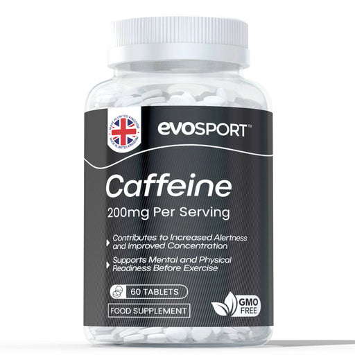 Caffeine 200mg Tablets - Energy & Focus Support - EvoSport Evolution Slimming