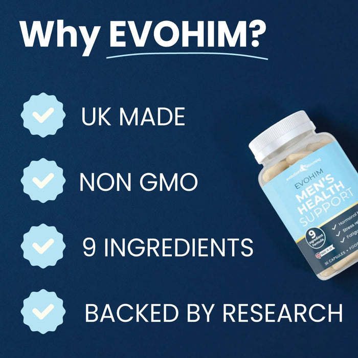 EvoHim Men's Health Supplement – Vitality & Hormonal Balance Evolution Slimming