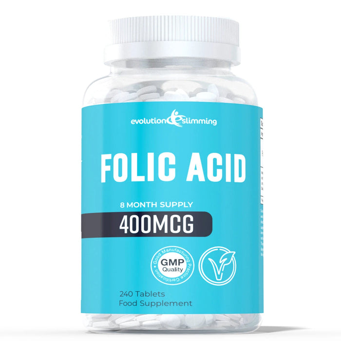 Folic Acid 400mcg - 8 Month Supply - Evolution Slimming