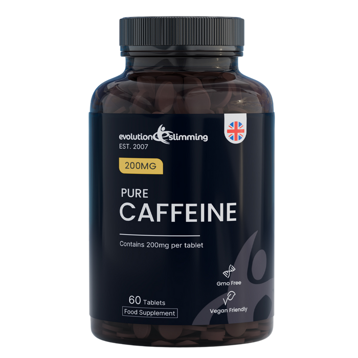 Comprimidos de cafeína pura de 200 mg