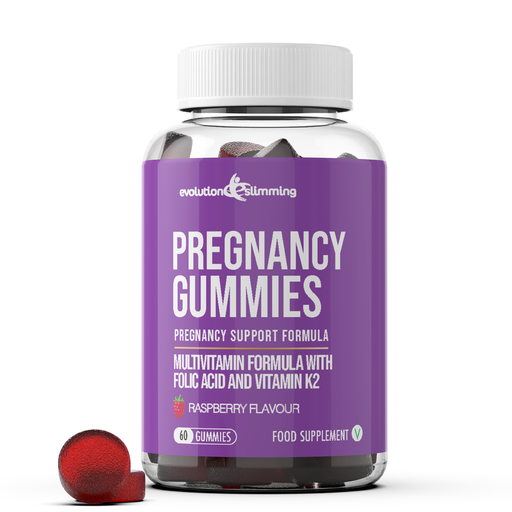 Pregnancy Support Gummies with Folic Acid, Vitamin B12,C,D3,E,K,Biotin & Zinc - Vegan Friendly