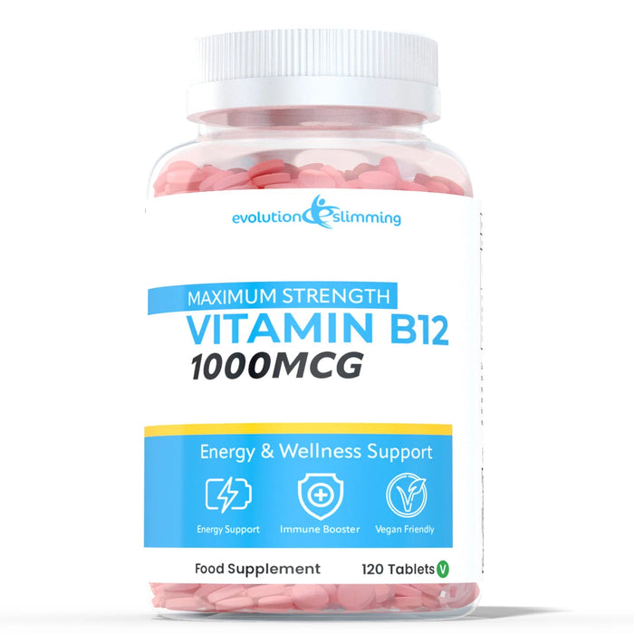 Vitamin B12 Methylcobalamin 1000mcg - 4 Month Supply Evolution Slimming