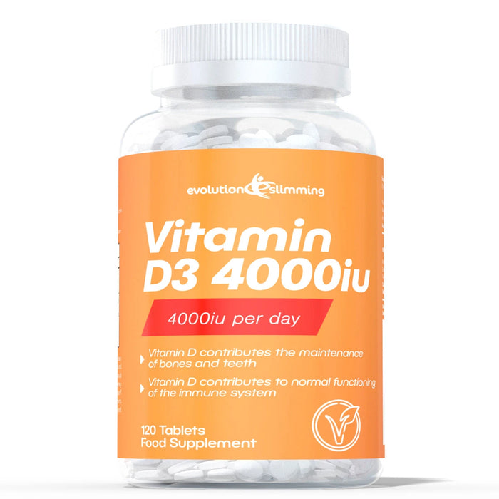 Vitamin D D3 4,000iu Super Strength Tablets Evolution Slimming