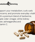 Berberine Plus formula with capsules and key ingredients