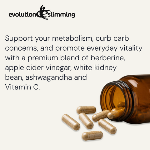 Berberine Plus formula with capsules and key ingredients