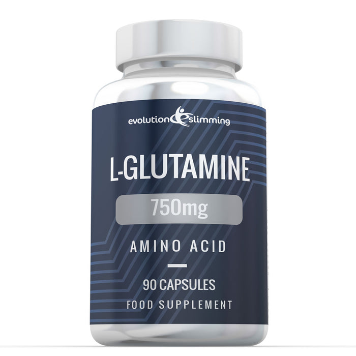 L-Glutamine 750mg - Pure Amino Acid Supplement for Muscle Recovery & Gut Health