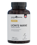 Lions Mane + Black Pepper - 2000mg + 30mg Tablets supplement packaging