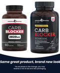 Carb Blocker - Original Formula with White Kidney Bean old and new packaging