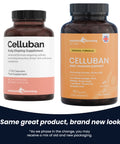 Celluban - Cellulite Support Supplement old and new packaging