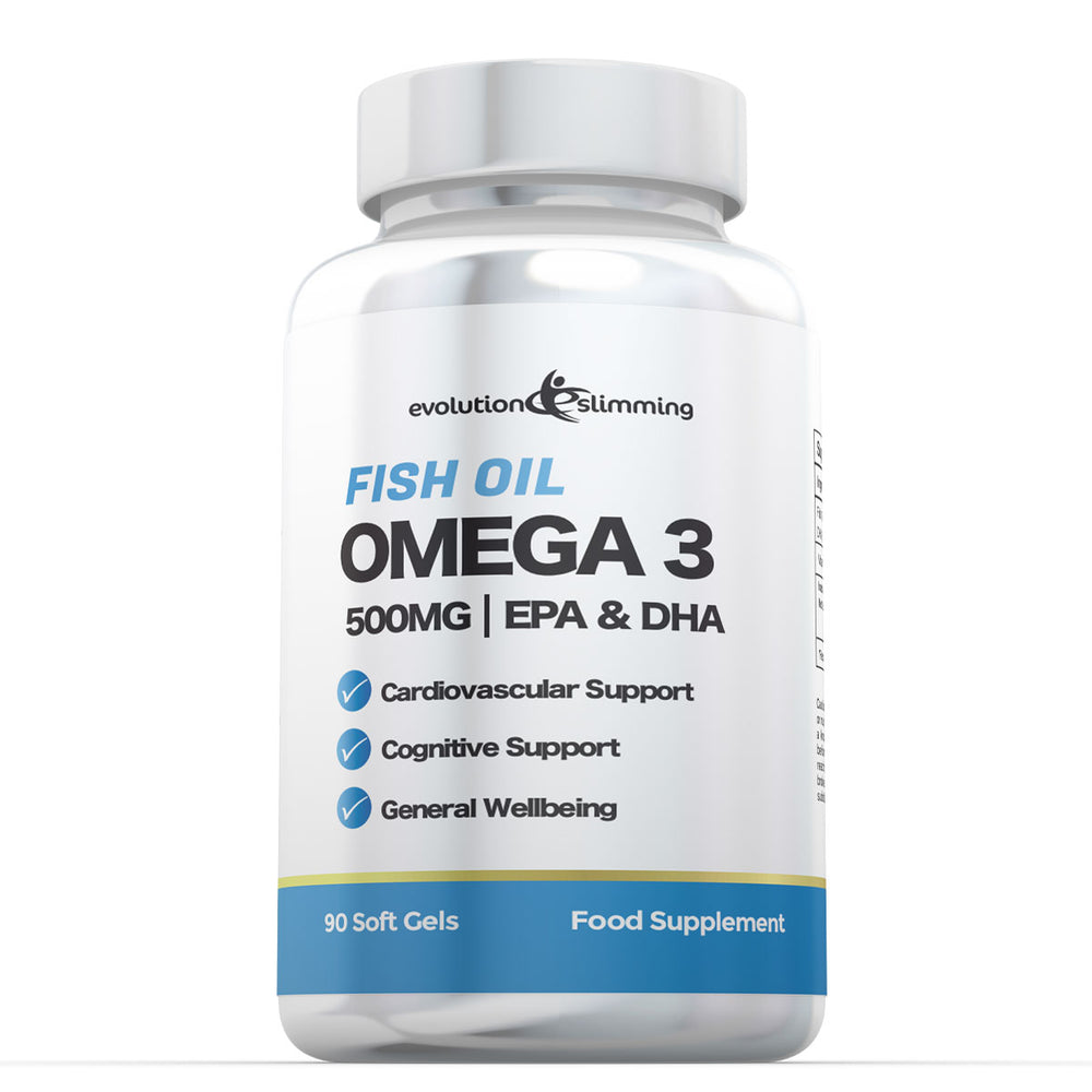 Omega 3 Fish Oil 500mg Capsules - Rich in EPA & DHA