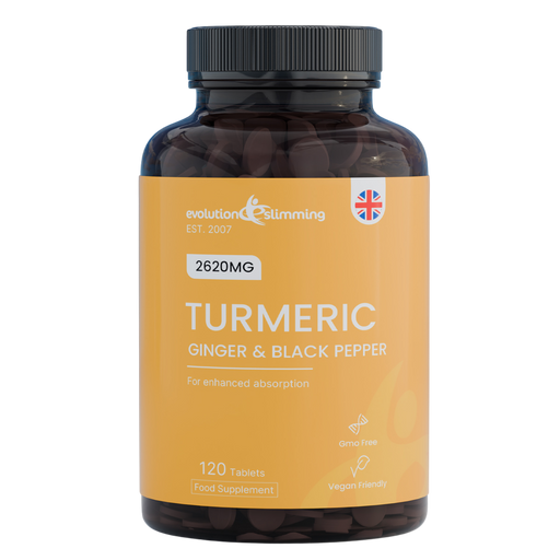 Evolution Slimming Turmeric, Ginger and Black Pepper 2620mg, 120 tablets