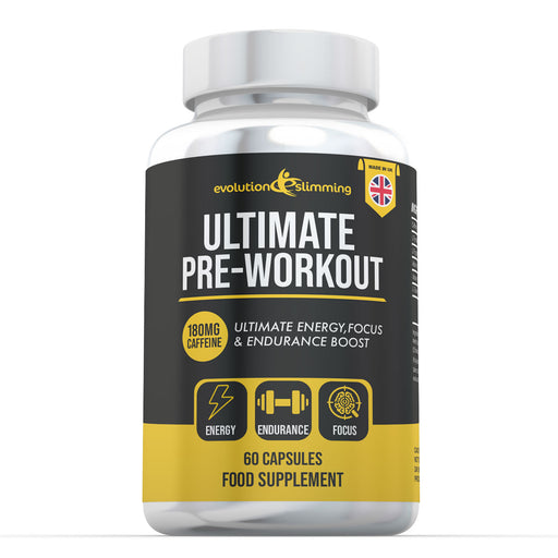 Ultimate Pre Workout Capsules - Energy, Endurance & Focus Boost - 60 Servings