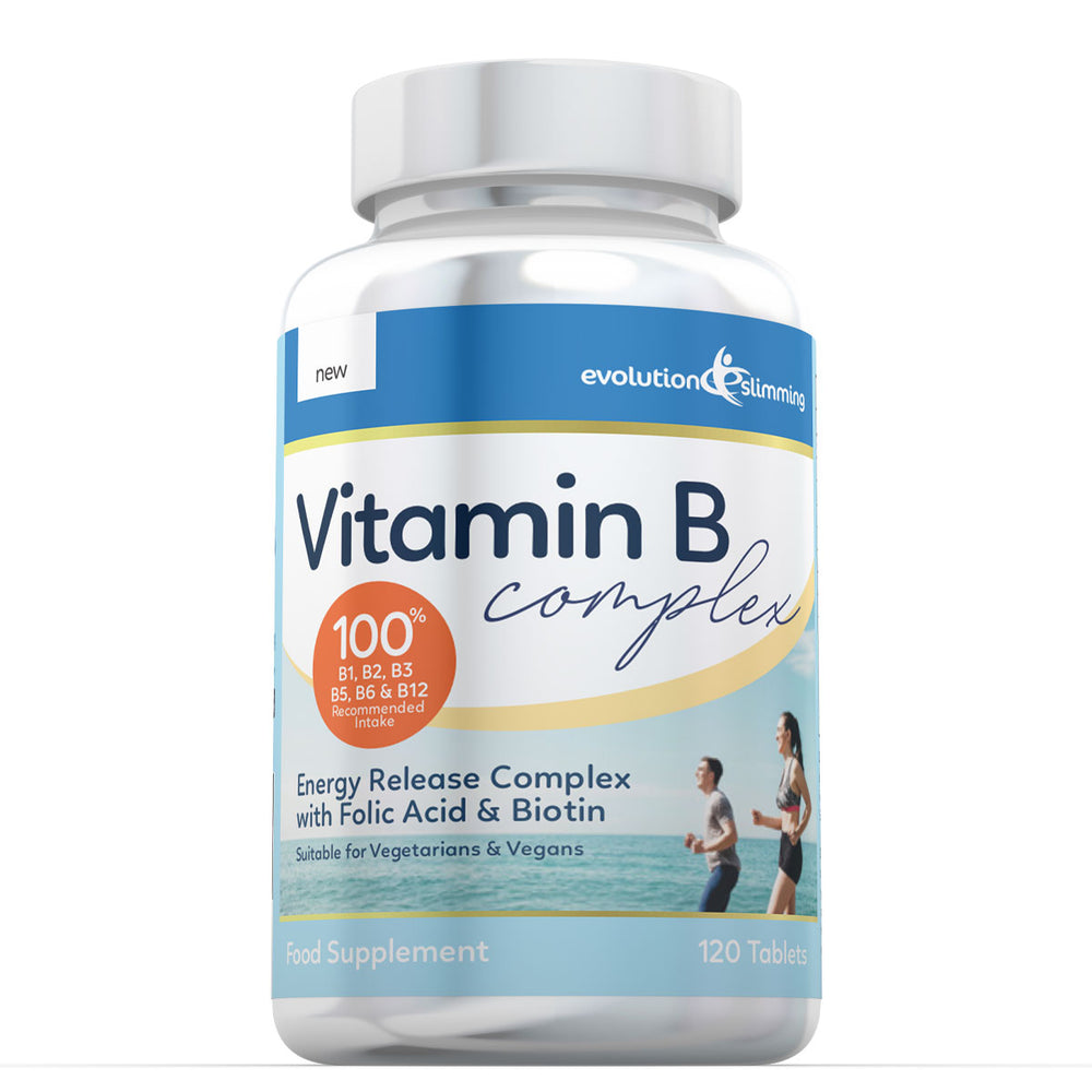 Vitamin B Complex Tablets, 100% RDA, Suitable for Vegetarians & Vegans