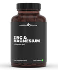 Zinc and magnesium with vitamin B6 supplement packaging